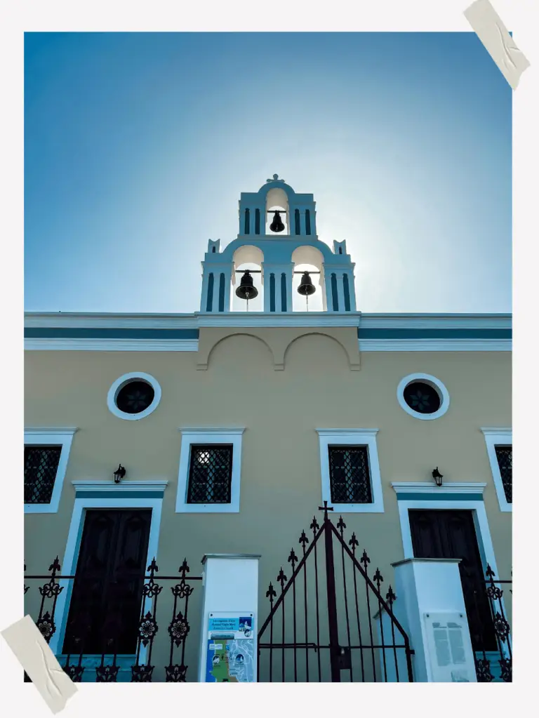 Three Bells of Fira in Santorini