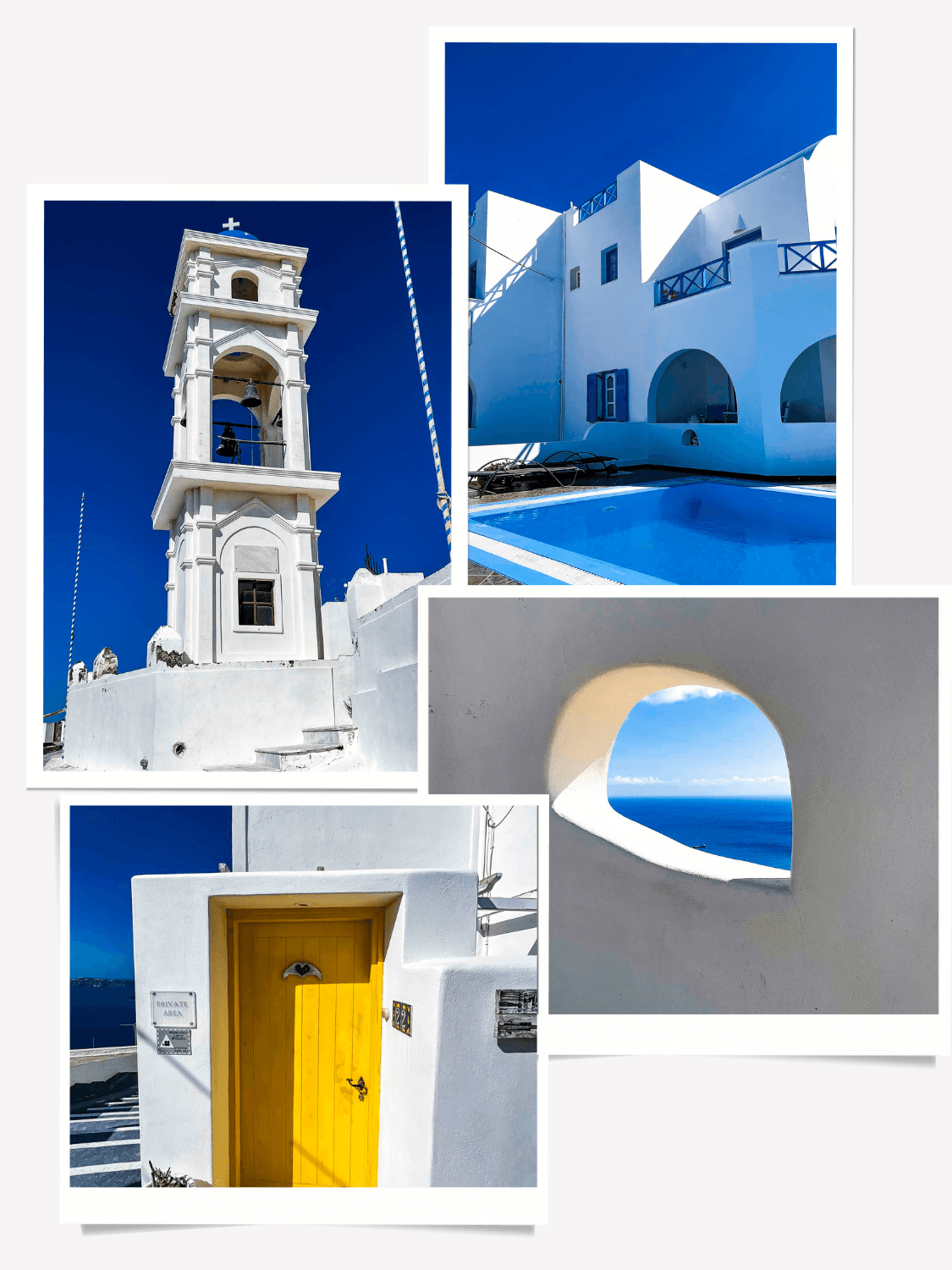 Hike fira to oja on Santorini Island