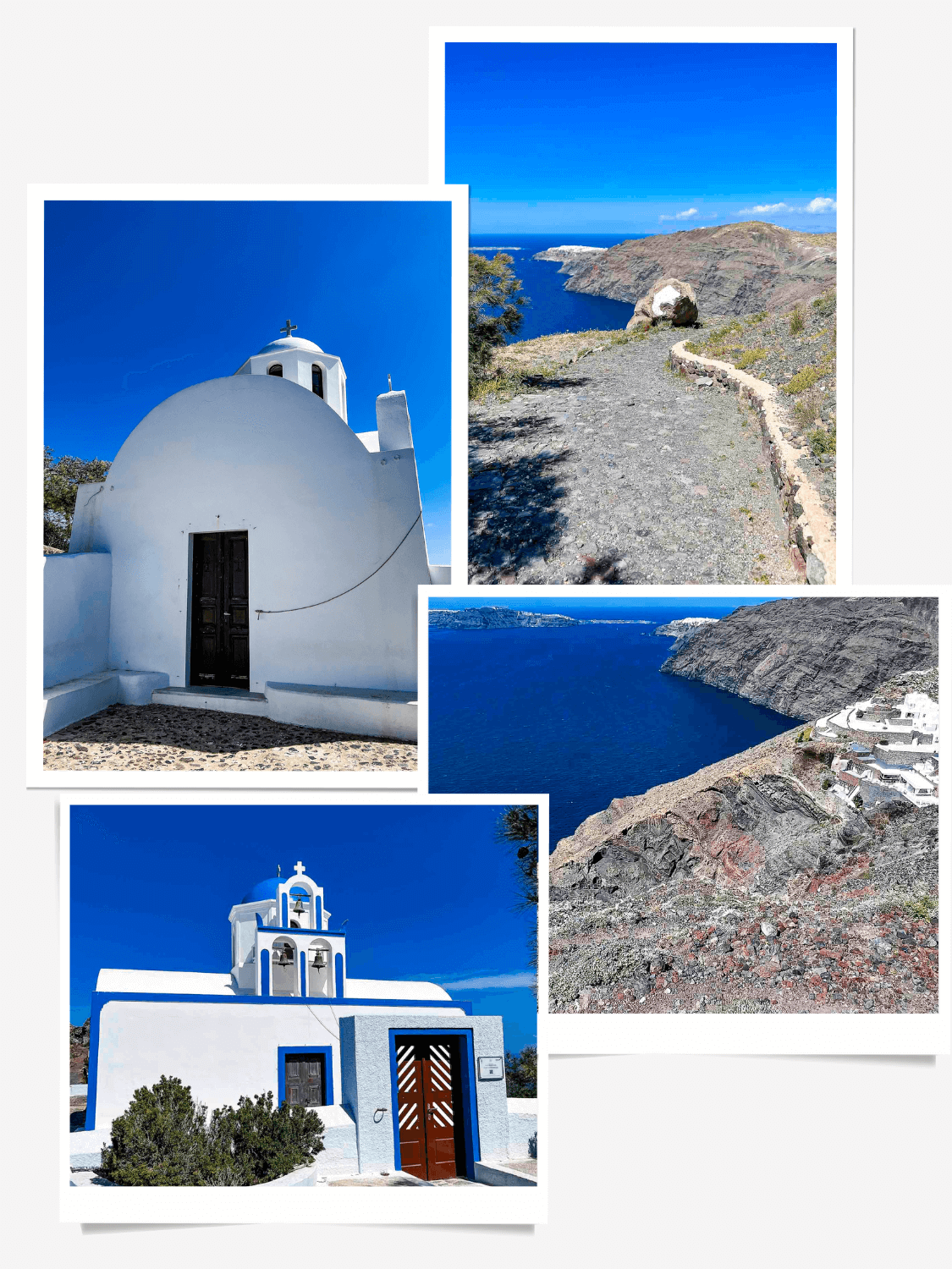 Hike fira to oja on Santorini Island