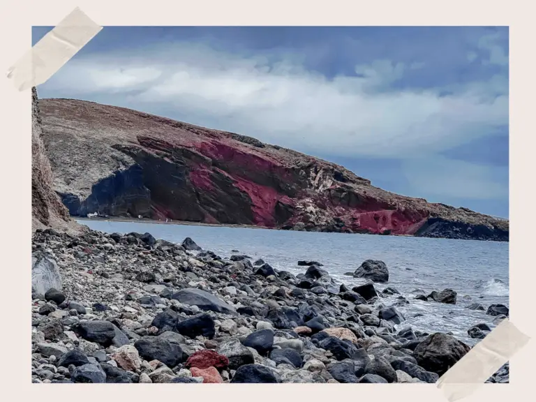 Red Beach in Santorini