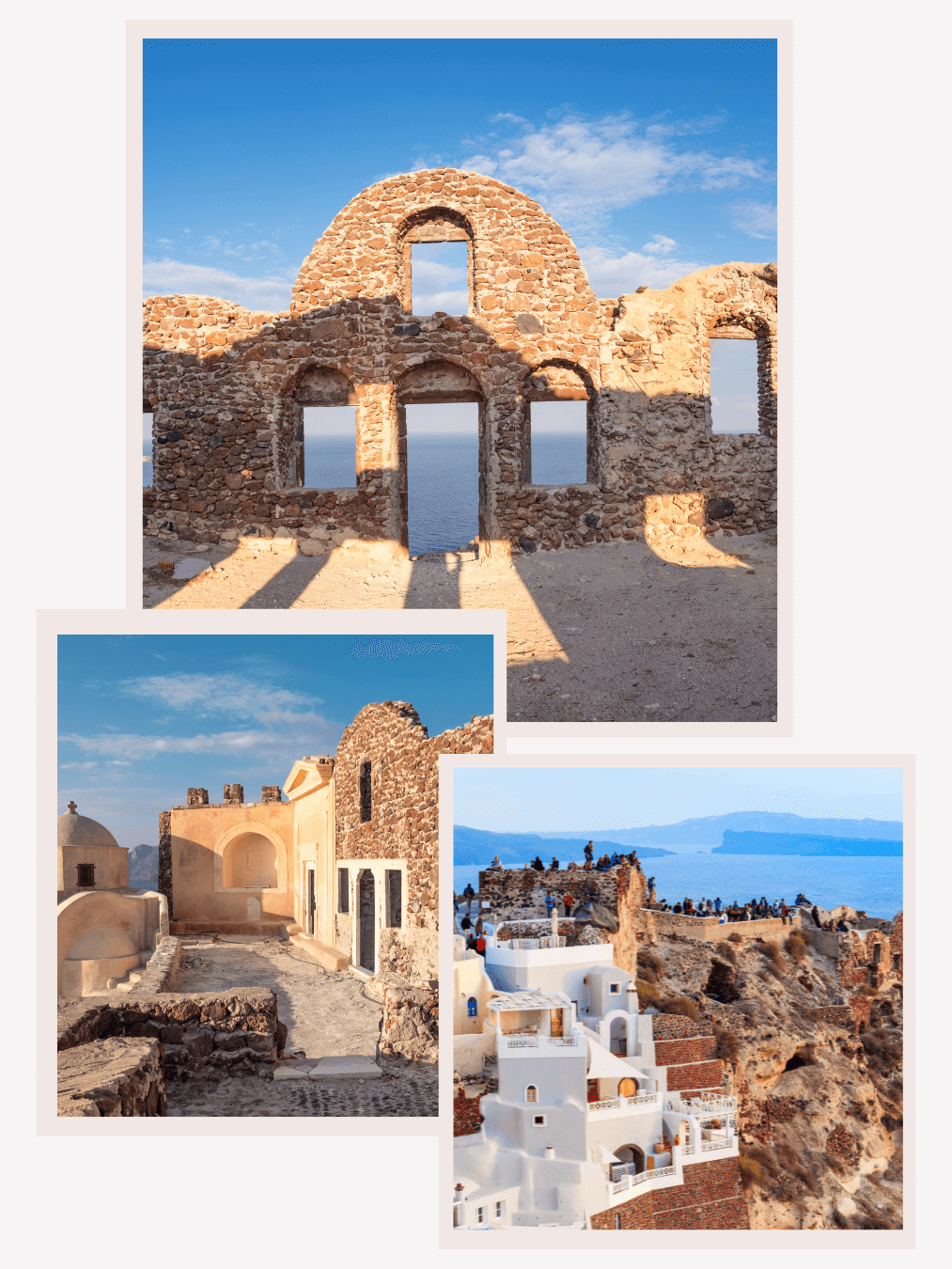 Oia old Castle Ruins