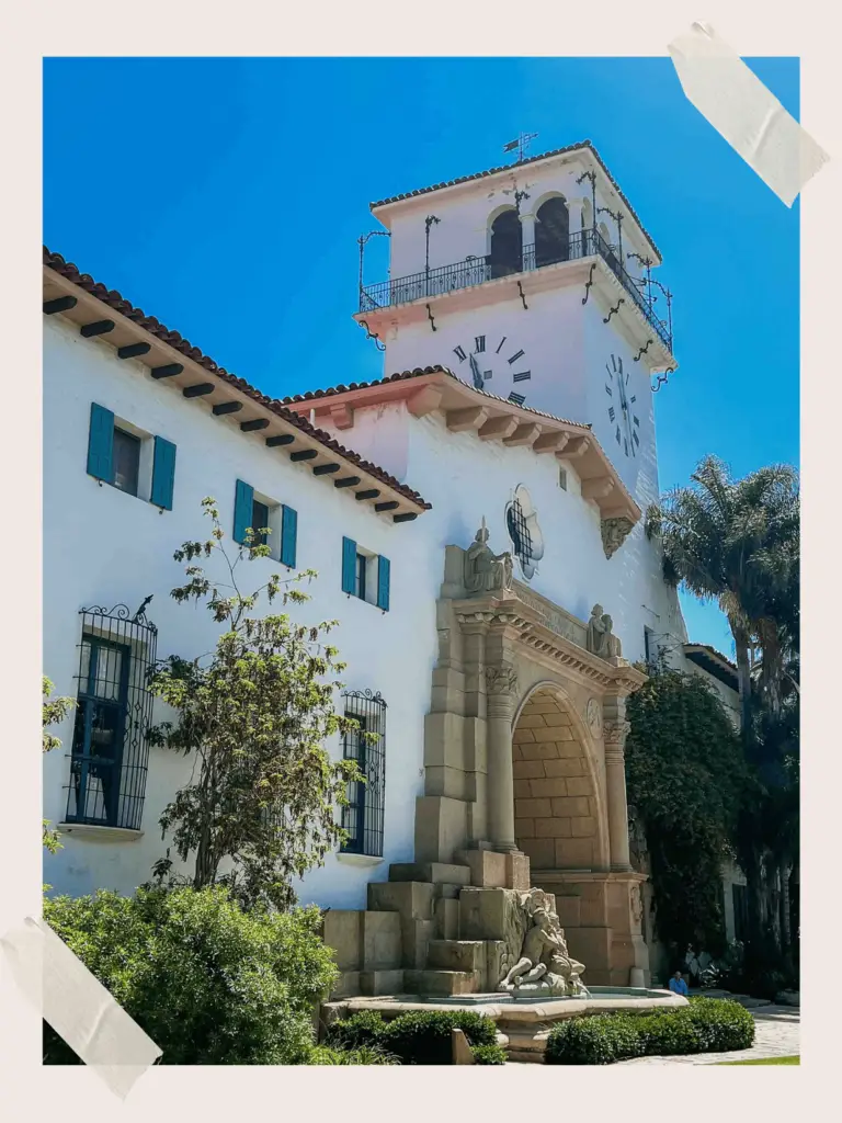 Santa Barbara Courthouse California Clock Tower