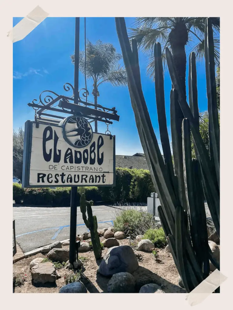 Dining in historic San Juan Capistrano