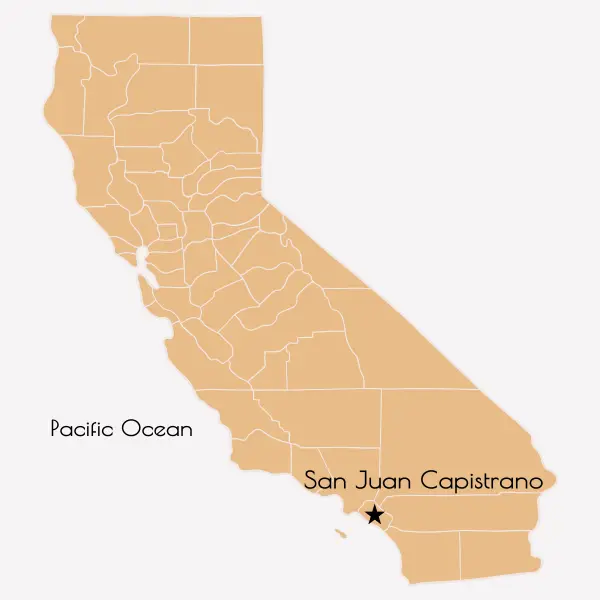 Map of San Juan Capistrano