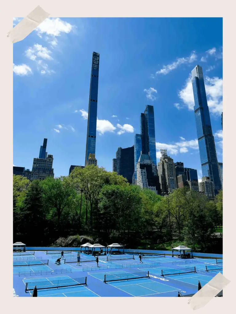 Pickleball and pickle ball in Central Park