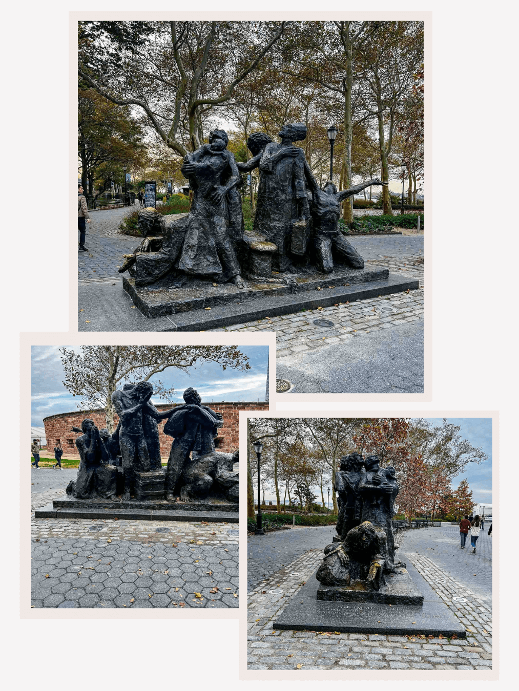 The Battery, formally Battery Park, Financial District, New York City, Manhattan, The Immigrants Sculpture The Battery