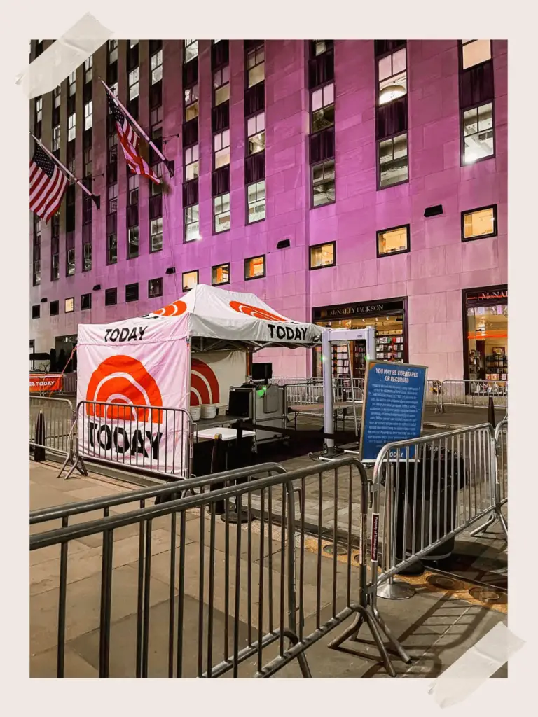 Security at the Today Show Live
