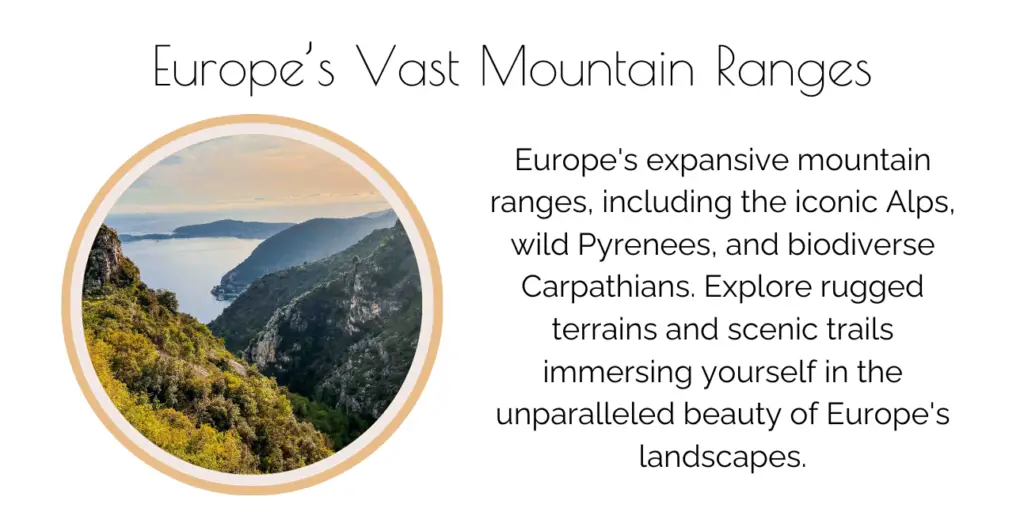 Europes's Mountain Ranges