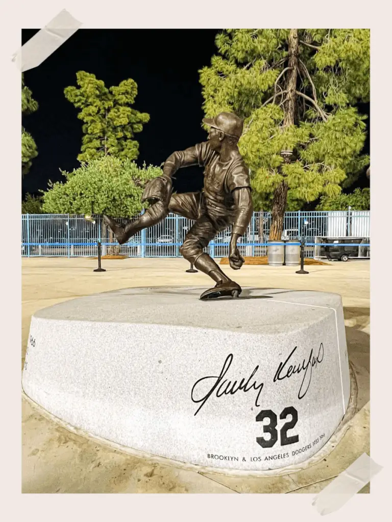 Dodger Stadium Sandy Koufax Statue