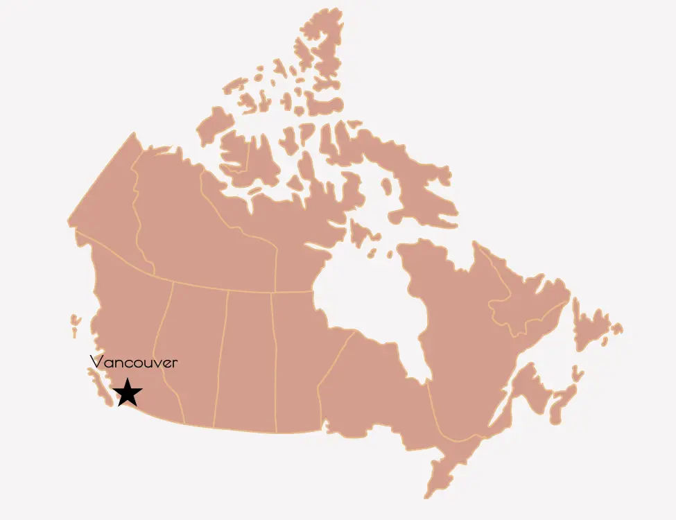 Map of Vancouver