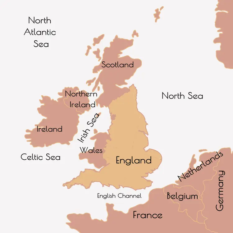 Map of England