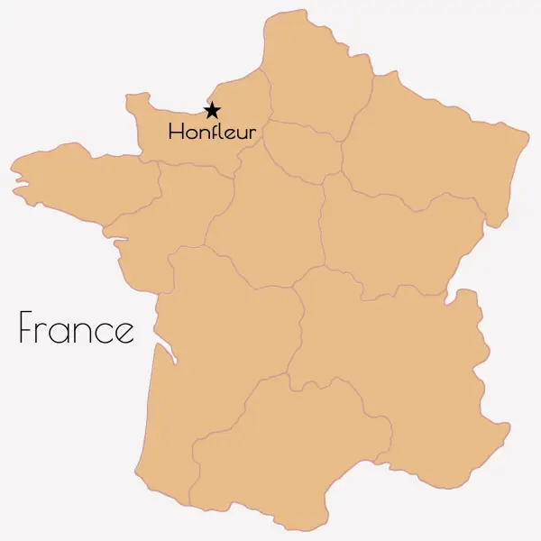 Map of Honfleur