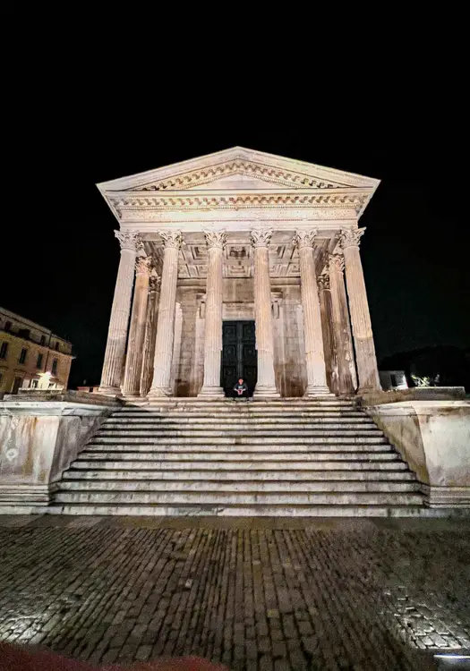 Maison Carrée, Nimes France, southern France, Occitanie region, Arena of Nîmes, Maison Carrée, Tour Magne, Pont du Gard