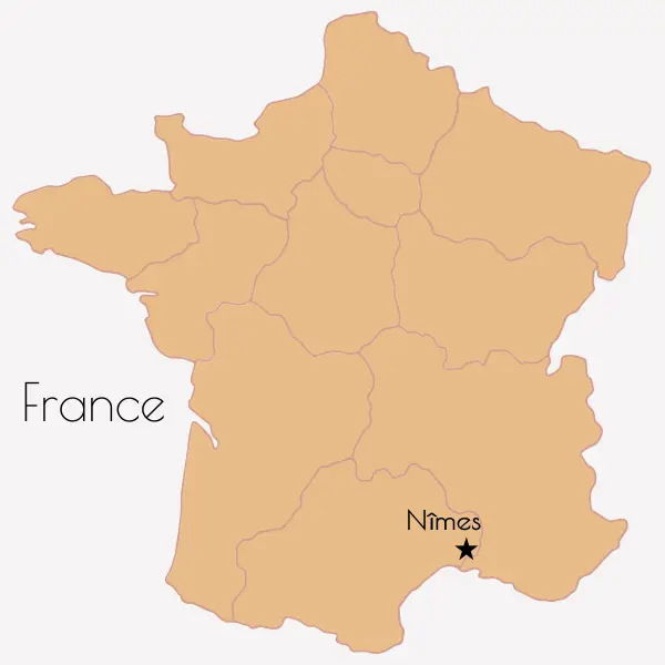 Nimes France Map