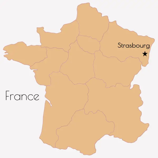 Strasbourg France Map