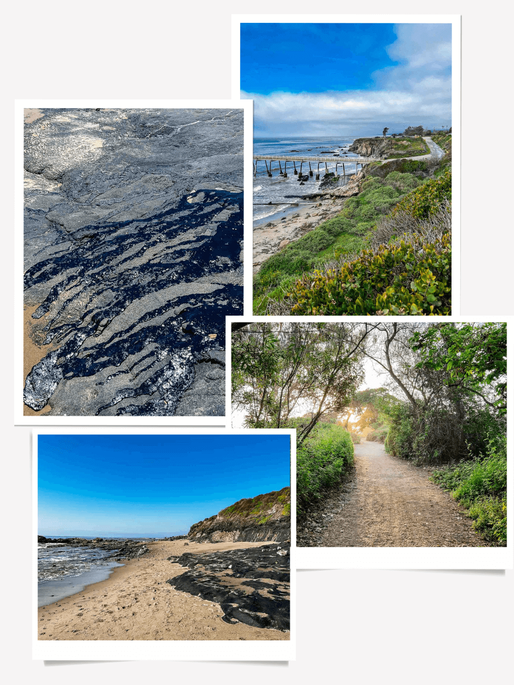 Carpinteria Tar Pits Park Collage