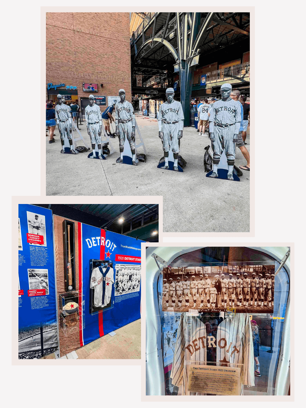 Negro League Displays Comerica Park