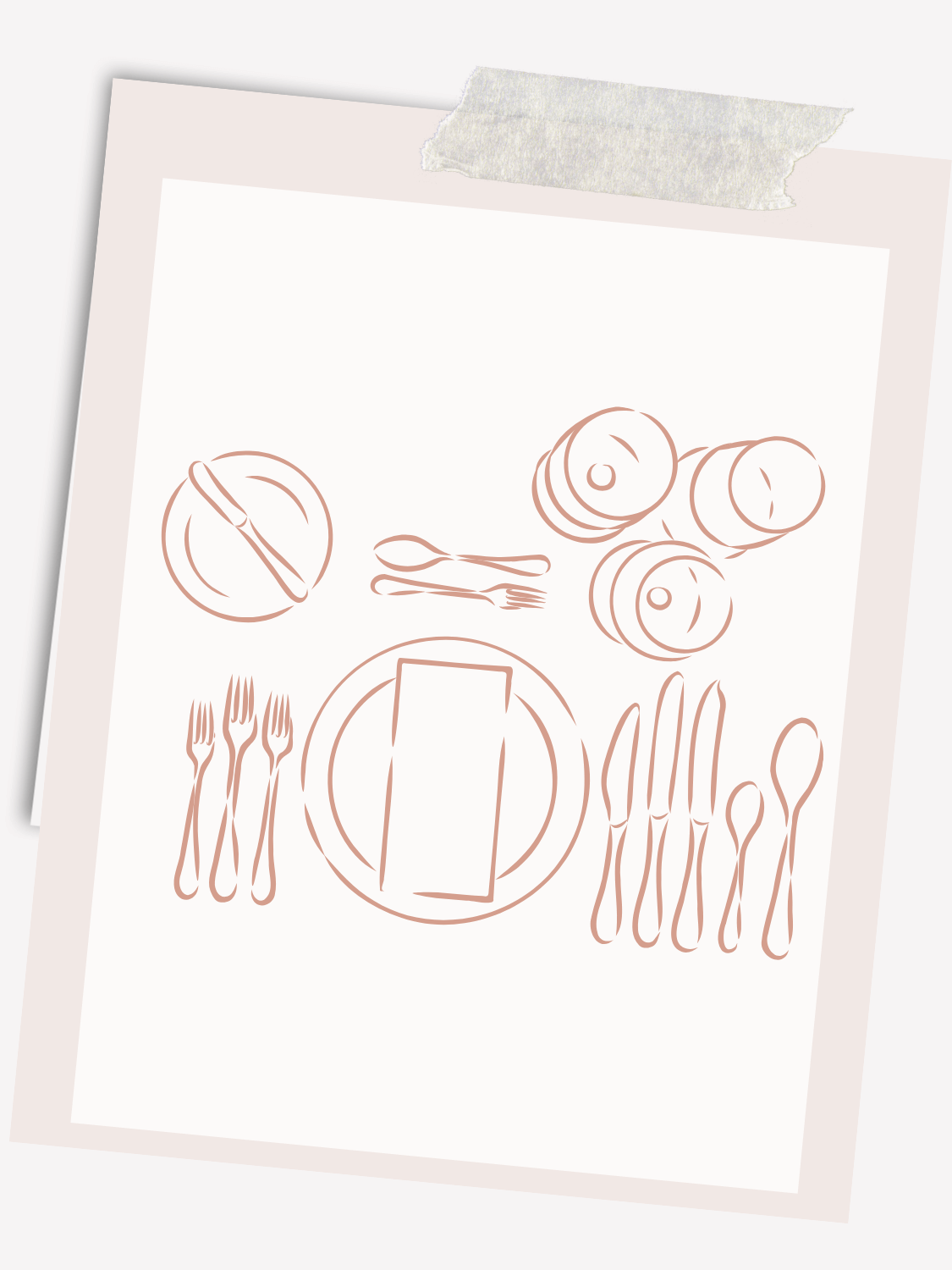 Table Setting Diagram