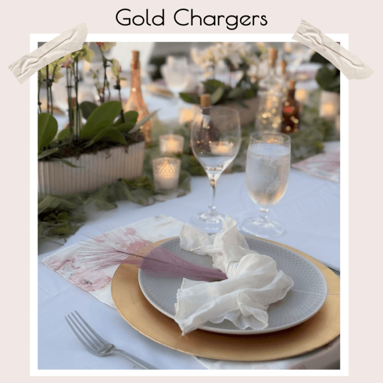 Gold Chargers