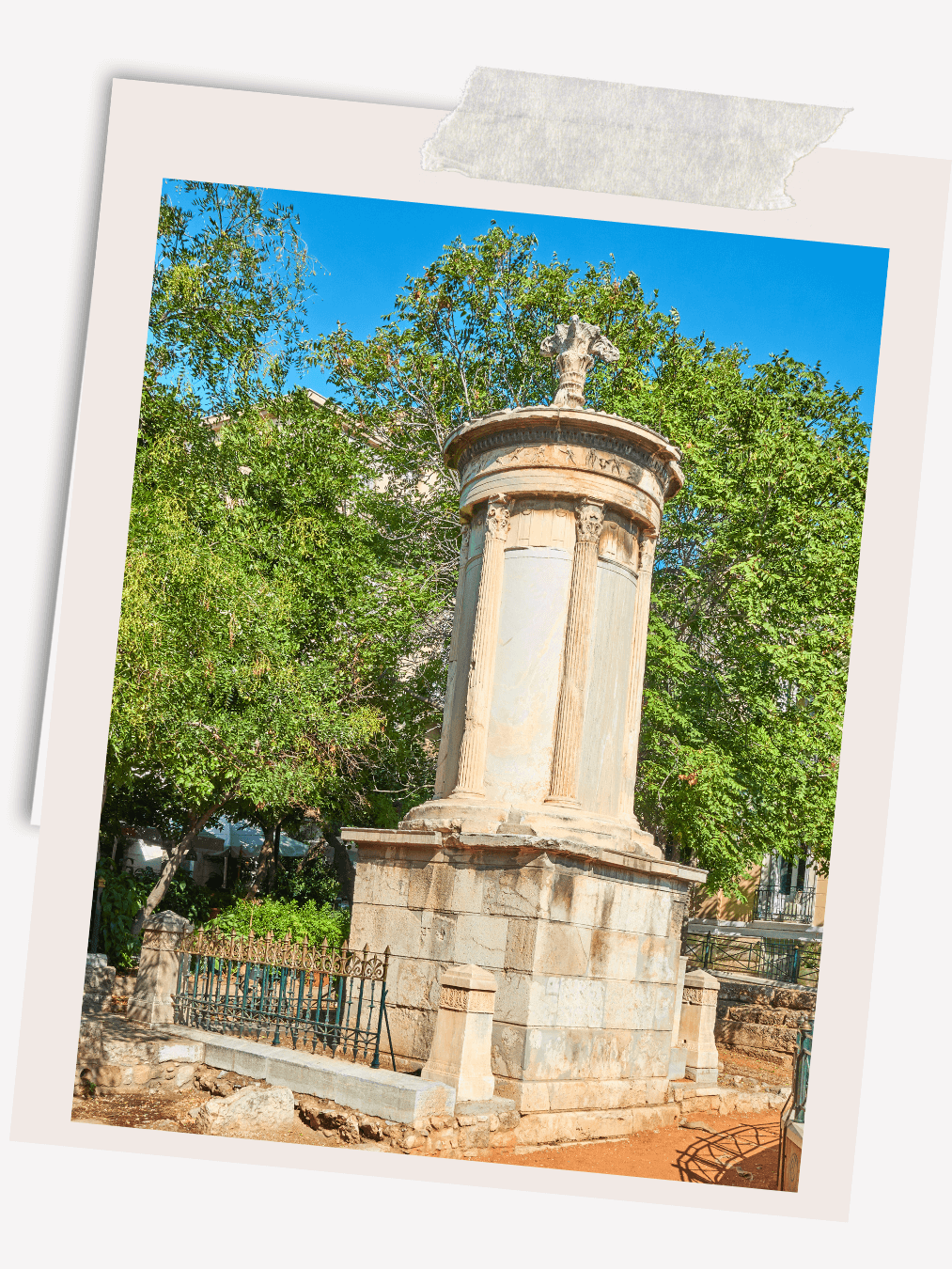 Lysicrates Monument in Plaka Greece